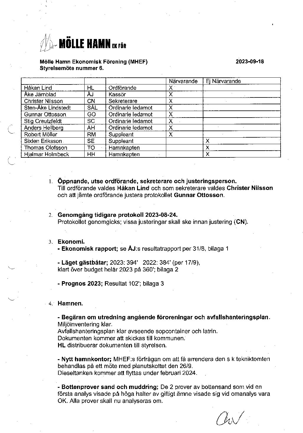 Protokoll styrelsemöte 2023-09-18